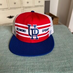 NWT Vintage Richmond Spiders NCAA AJD Mesh Snapback Trucker Style Hat Large